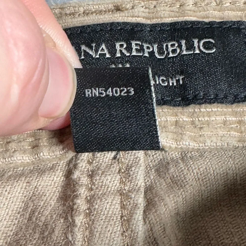Banana Republic Pants Mens 29 x 32‎ Beige Corduroy Vintage Straight Preppy Gorp